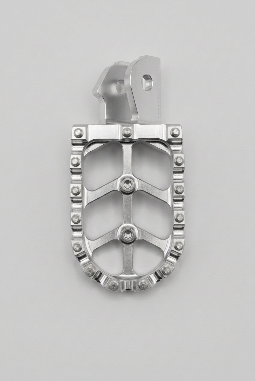 Footpeg corrected to silver hardware